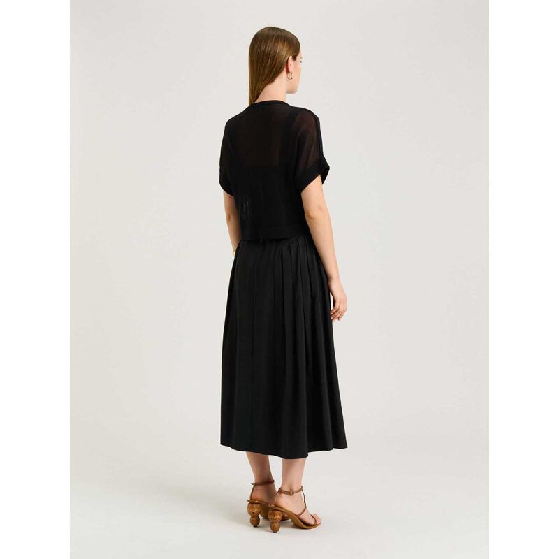 Veronika Maine Mesh Knit Cardigan image number 1